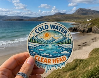 Cold Water Swimming Sticker