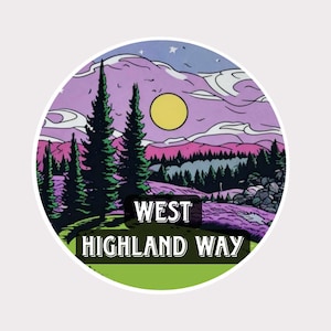 Sticker West Highland Way: perfect voor een Schots dagboek