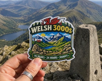 Welsh 3000s Hiking Sticker