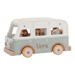 Retro Van Camper with toy figures | Little Dutch - Personalized with name