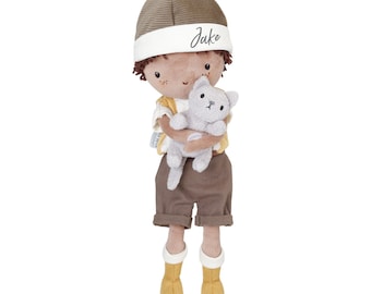 Kuschelpuppe Jake 35 cm | Little Dutch - Mit Namen personalisiert