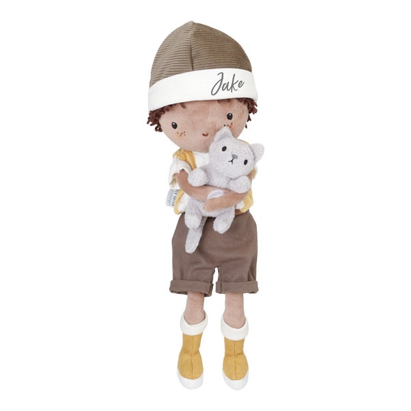 Kuschelpuppe Jake 35 cm | Little Dutch - Mit Namen personalisiert