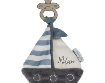 Schnullertuch Sailors Bay | Little Dutch - Mit Namen personalisiert