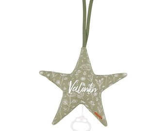 Little Dutch Spieluhr Stern Wild Flowers olive "personalisiert"