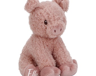 Kuscheltier Schwein 17 cm Little Farm | Little Dutch personalisiert mit Name