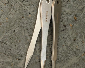 Set of 3 Throwing Knives 8mm “Stilos” – 25cm / 295g Each – No-Spin & Half-Spin – Spring Steel – Professional Throwing Set –Lifetime Warranty