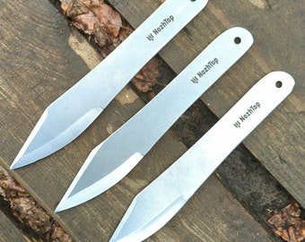 Set of three &quot;Falcon&quot; throwing knives, 250mm, suitable for all throwing techniques.