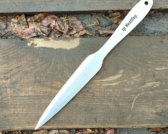 Cuchillo arrojadizo &quot;Lider&quot; de mejor equilibrio, 25 cm/9,7 pulgadas y 225 g de peso. Kunai