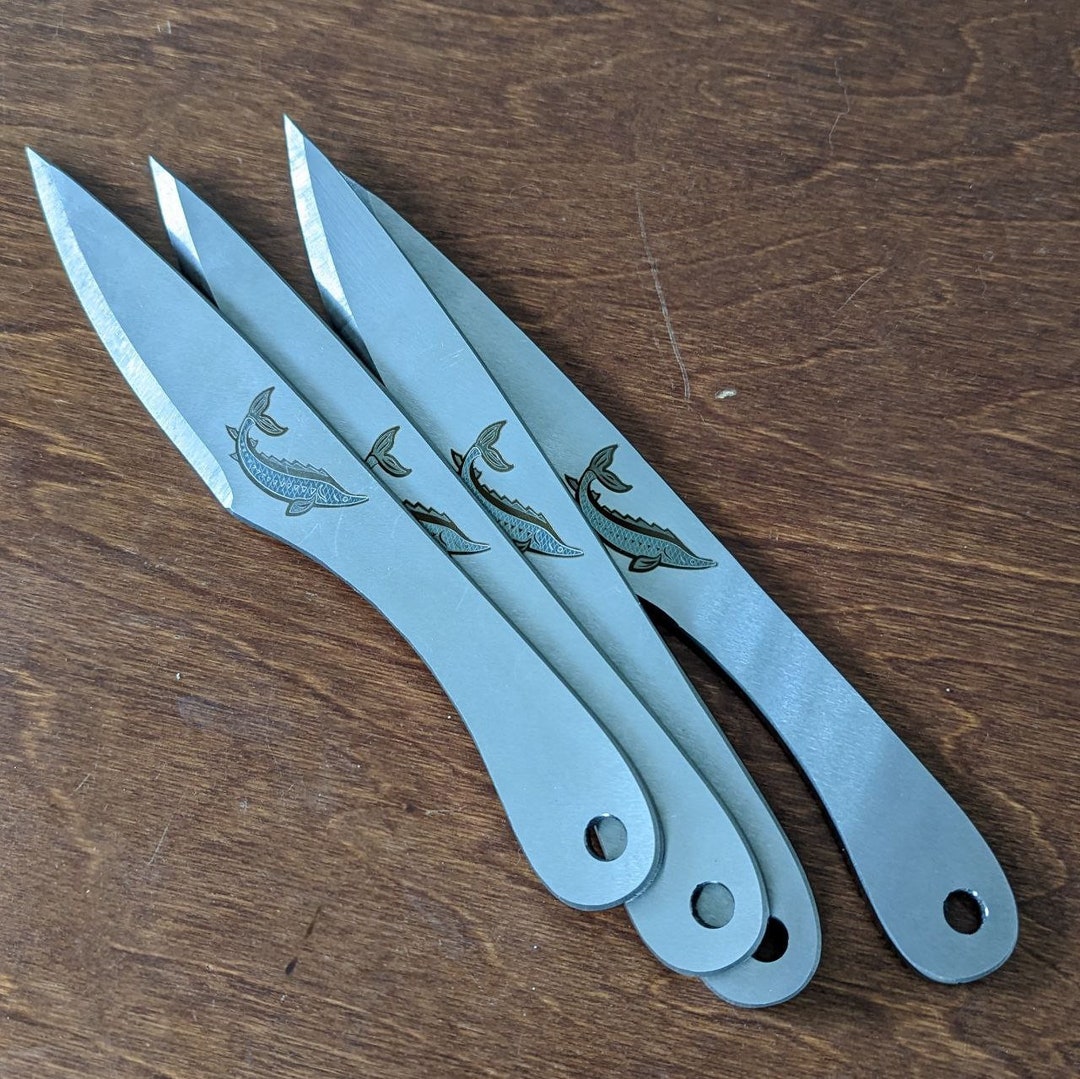 Balanced Throwing Knives Set of Three elf Best for Beginners Handmade