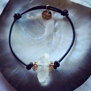 Clear Quartz adjustable bracelet