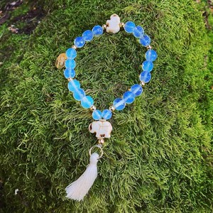 Moonstone wrist Mala