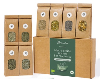 Mix your own tea set with 8 delicious organic herbs DIY Tea Gift Set | Tea Gift Box Mom | BonaTea tea gift tea lovers