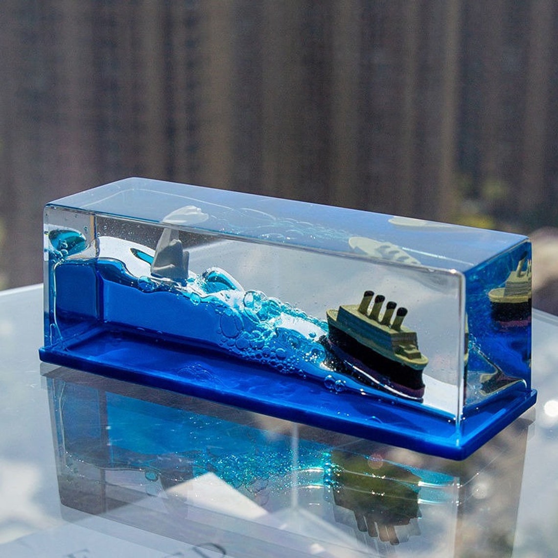 Unsinkable Ship Titanic Cruise Liquid Drift in Bottle Home Etsy