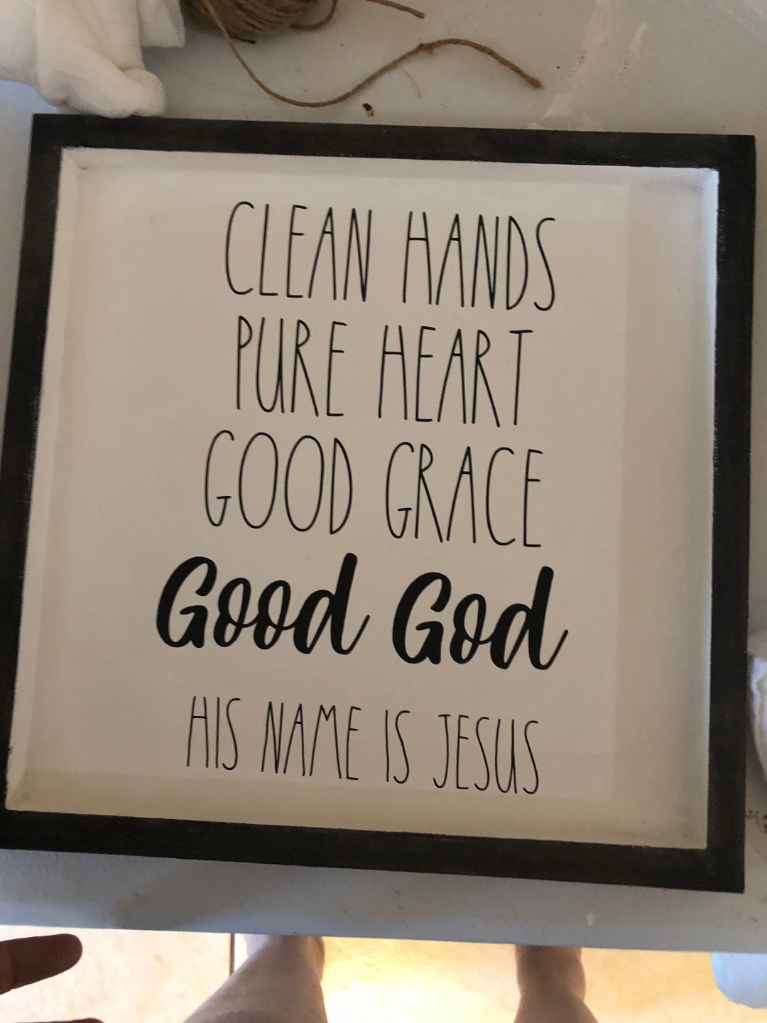 Clean Hands Pure Heart Good Grace Good God Clean Hands, Pure Hearts - Etsy