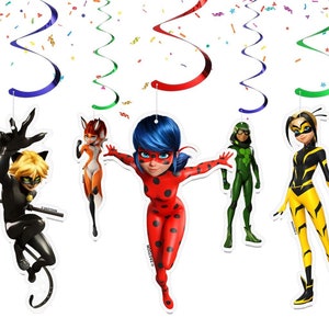 Miraculous 50-Piece Birthday Party Supplies - All-In-One Zag Heroez Themed  Party Box, Miraculous Ladybug Party Supplies, Birthday Party Backdrop and