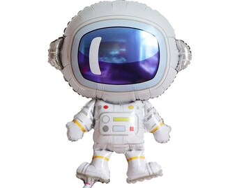 30 Inches Foil Astronaut Balloon for Birthday Decorations or Baby Shower Space Party Theme Mylar Balloon