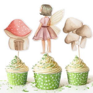 10 Pcs Fairy Cupcake Toppers - Enchanting Cake Decorations for Magical Celebrations!