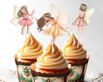 10 Pcs Fairy Cupcake Toppers - Enchanting Cake Decorations for Magical Celebrations!