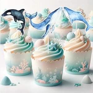 Whale Cupcake Topper 