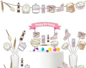 Cooking Birthday Party Decoration Set! Great Bundle for Chef Theme for Girls!