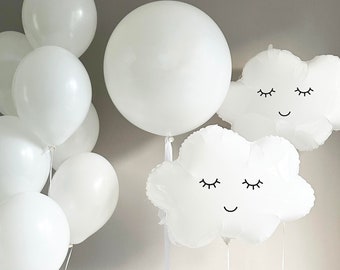 Dreamy White Cloud Balloon Set - Perfect for Baby Showers, Birthdays, and Nursery Decor