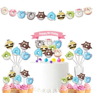 Squishy Fun Birthday Party Decorations Set - Colorful Banner, Centerpieces, Cupcake Toppers, and Cake Topper for Squishy-Themed Celebration!