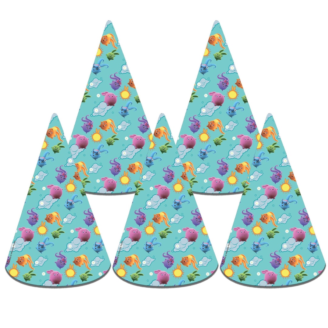 10-pcs-sunny-bunnies-paper-hats-for-kids-cute-sunny-bunnies-birthday