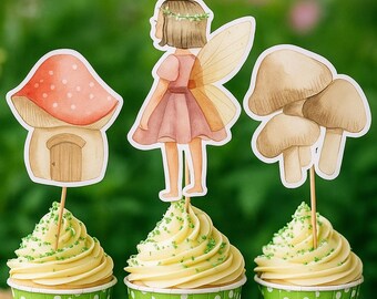 Fairy Cupcake Toppers - Enchanting Cake Decorations for Magical Celebrations!