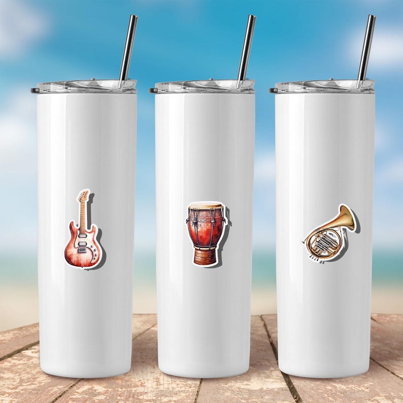 Dominican Instrument Sticker Musical Instruments Sticker Set – Classical & Folk Music Decal ...