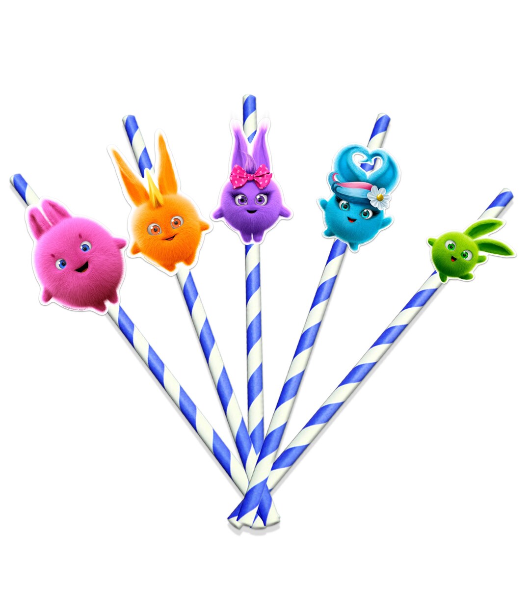 10 PCS Sunny Bunnies Straws for Birthday Party Decorations Etsy