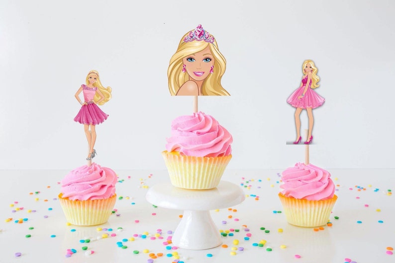 Cute Dolls Cupcake Toppers Cute Princess Party Supplies for Etsy