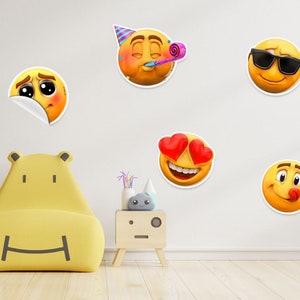 5 Pcs NEWMOJI® Wall Stickers - Express Yourself with Fun and Creative Wall Decor!