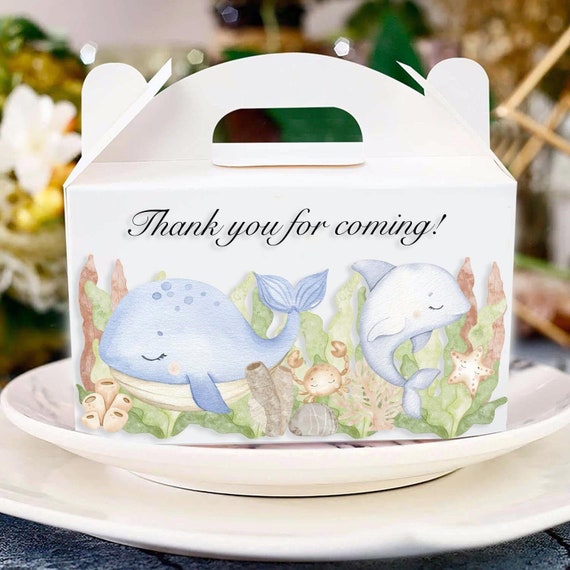 Under the Sea Party Favor Boxes Whales Birthday Baby - Etsy