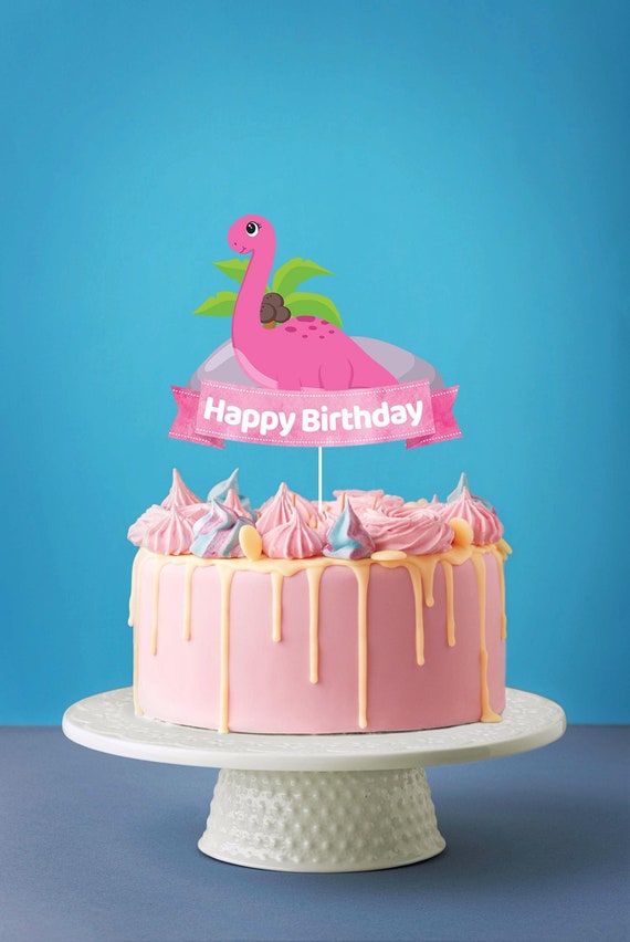 Dino Cake Topper para niñas / Pink Dinosaur Theme Party - Etsy México Dino Cake Topper para niñas / Pink Dinosaur Theme Party - Etsy México