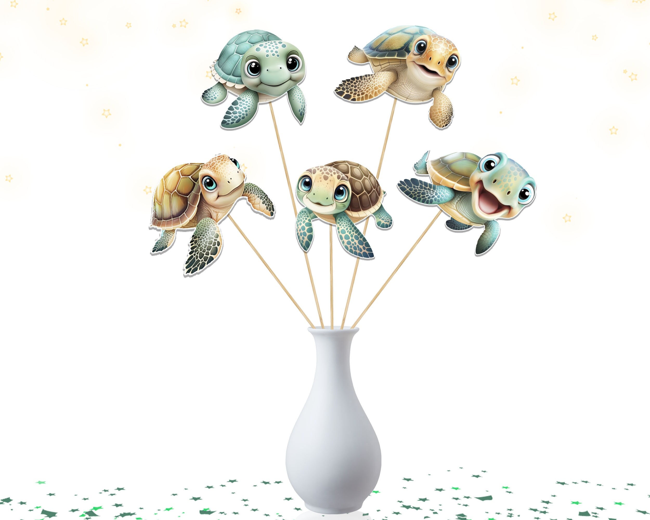 Namalu 18 Pcs Sea Animal Centerpiece for Birthday Kuwait