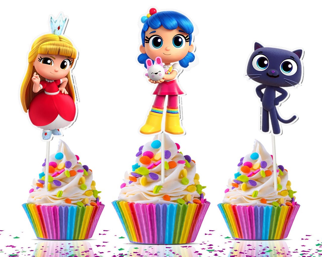 True and The Rainbow Kingdom Straws Pack of 16 19cm Childs Party Accessory