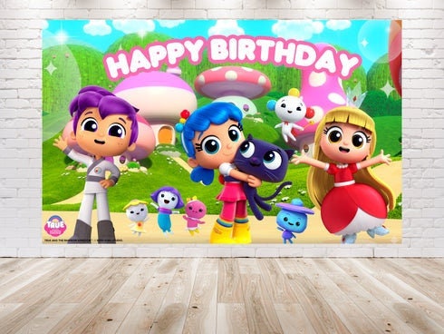 [Ready Stock] New Arrival ~彩虹朋友Rainbow Friends Roblox(Design 2) theme Happy  birthday banner backdrop background(Approx 100 x 150cm) ～ Party Deco.