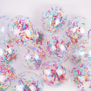 20pcs Colorful Confetti Balloons - Vibrant Party Balloons for Birthdays, Weddings, Celebrations