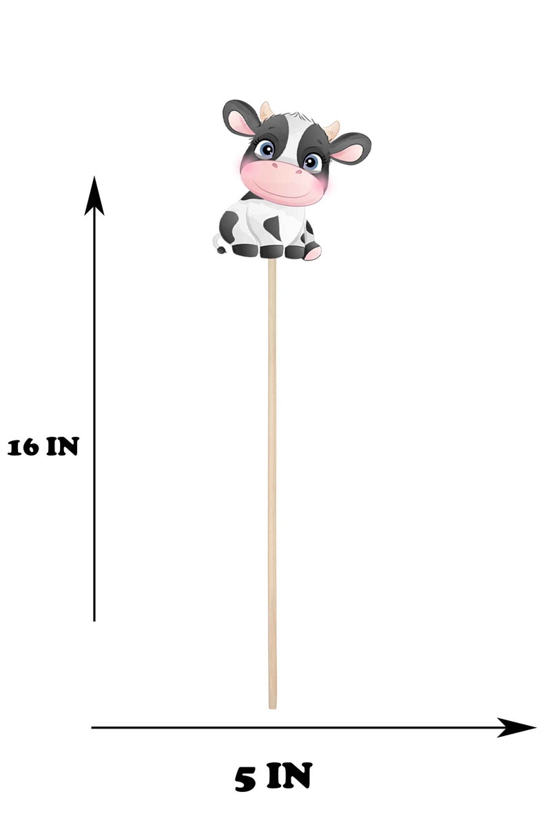 5 Pcs Large Cow Centerpieces for Kids Cows Baby Shower Etsy