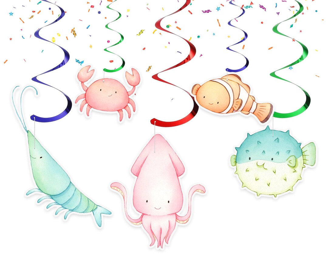 Sea Streamer Under the Sea Streamers for Ocean Birthday or Baby Shower Party ...