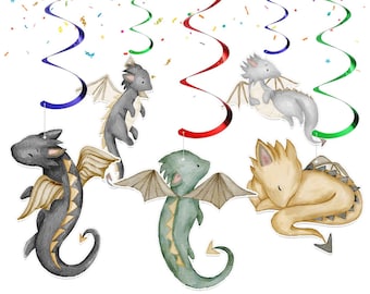 Dragons Streamers - Mythical Dragon Party Decorations for an Epic Celebration