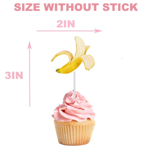 Banana Cumpleaños Fiesta Decoraciones Banana Fiesta Accesorios Incluye Banana Cumpleaños Banner Pastel Topper Cupcake Toppers Globos Para Frutas Cumpleaños Decoraciones Baby Ducha Accesorios