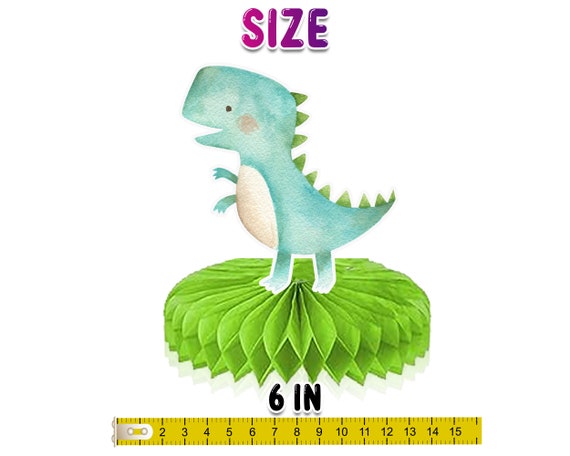 TaoBary Lot de 9 décorations d'anniversaire en forme de dinosaure rose en nid d'abeille, décorations de table pour fête d'anniversaire pour enfants, fête prénatale
