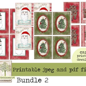 Holiday Card Front Bundle pt 2 - 300dpi jpeg und pdf download