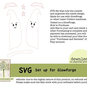 Ghost Witch Glowforge ready SVG, jpeg, PNG