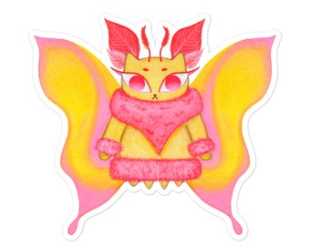 Rosy Ahorn Motten Sticker
