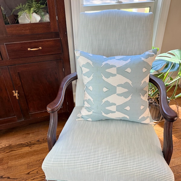 Laura Park Palm Mist Pillow Cover: Designer Throw Pillow