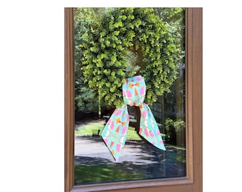 Laura Park Birds of Paradise Fabric Wreath Sash: Southern Home Decor