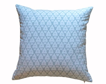 Thibaut Arboreta in Spa Blue Pillow Cover: Designer Throw Pillow