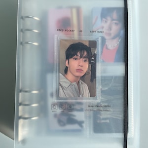 Capa para fichário Kpop A5 Photocard e 10 páginas de recarga de bolso novas